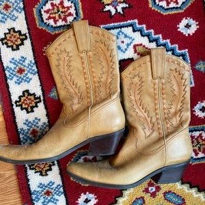 Gianni Bini Leather Cowboy Boots, 10M